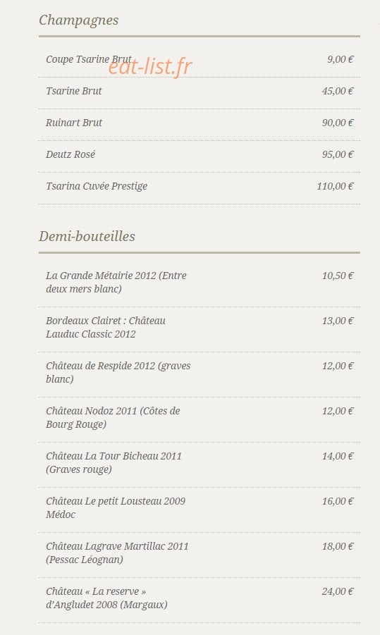 Chez Jean — carte page 6