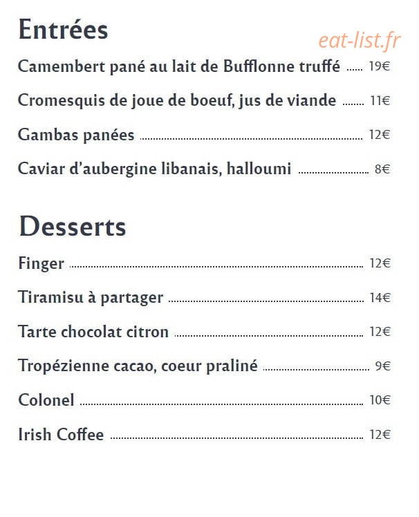 Chez julien — carte page 1