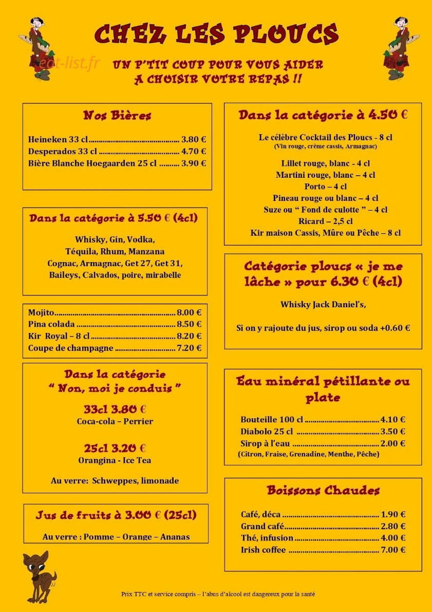 Chez les Ploucs — carte page 5