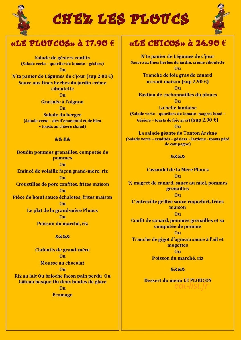 Chez les Ploucs — carte page 4