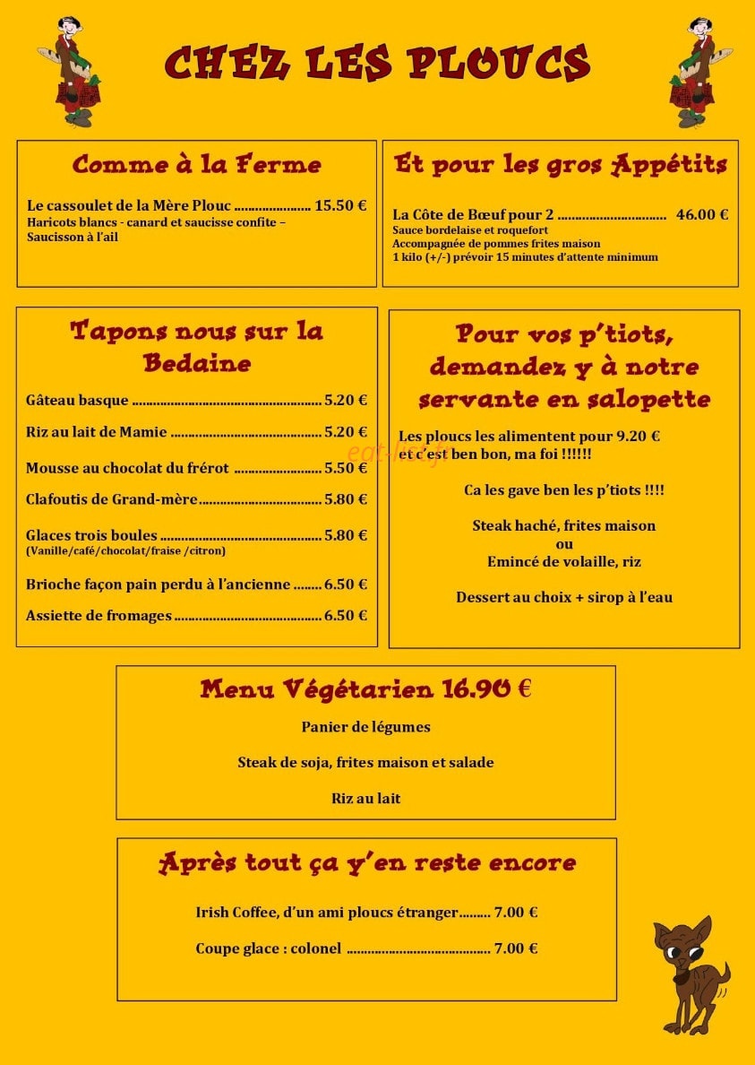 Chez les Ploucs — carte page 3