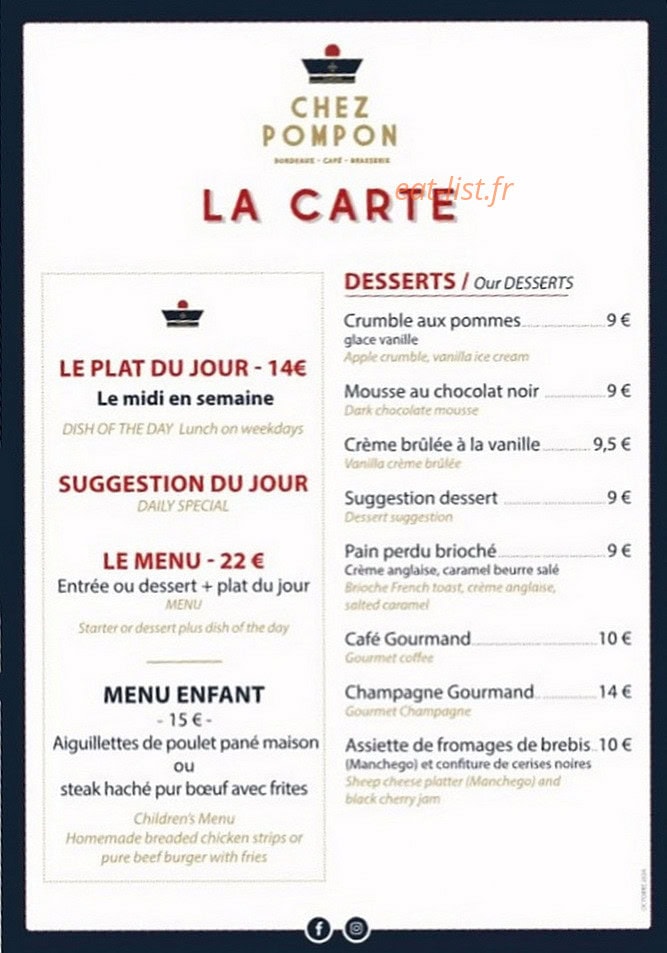 Chez pompon — carte page 2