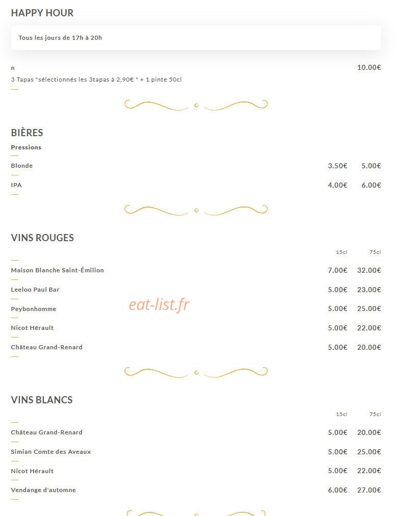 Clochette et Fourchette — carte page 3
