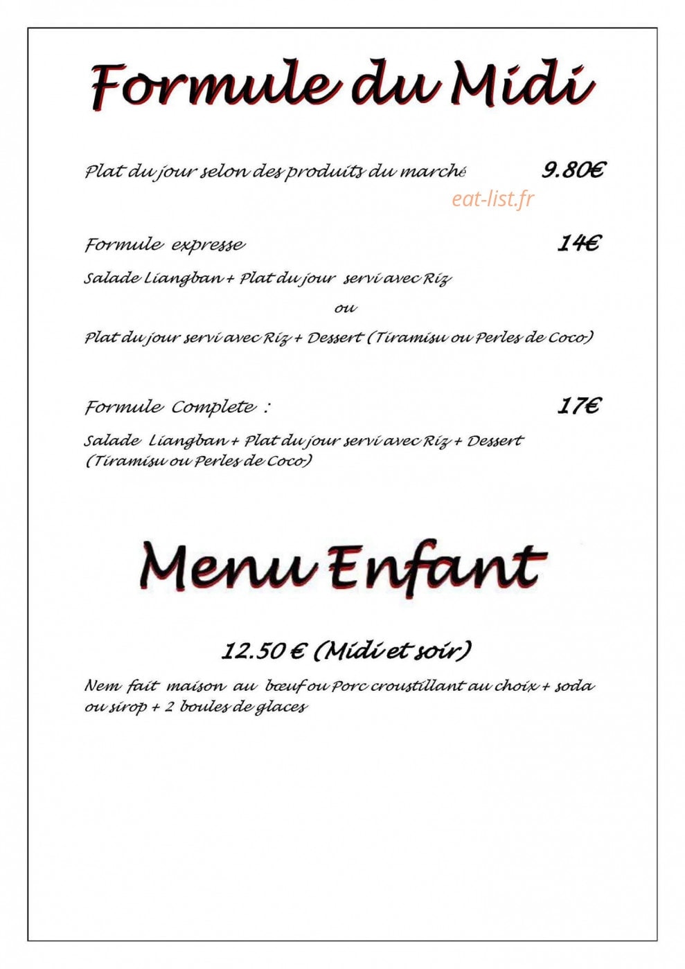 Coffret de Saveurs — carte page 2