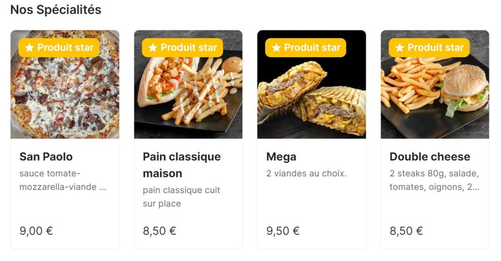 Cool food 33 — carte page 1
