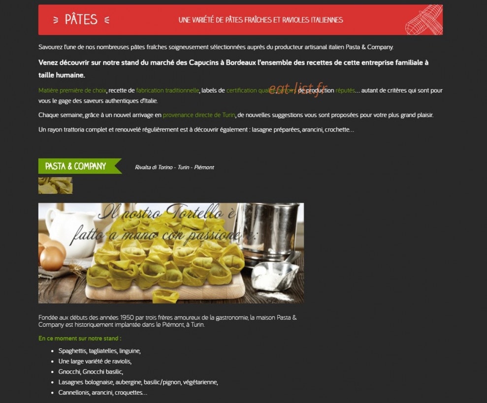 Cosi si mangia — carte page 8