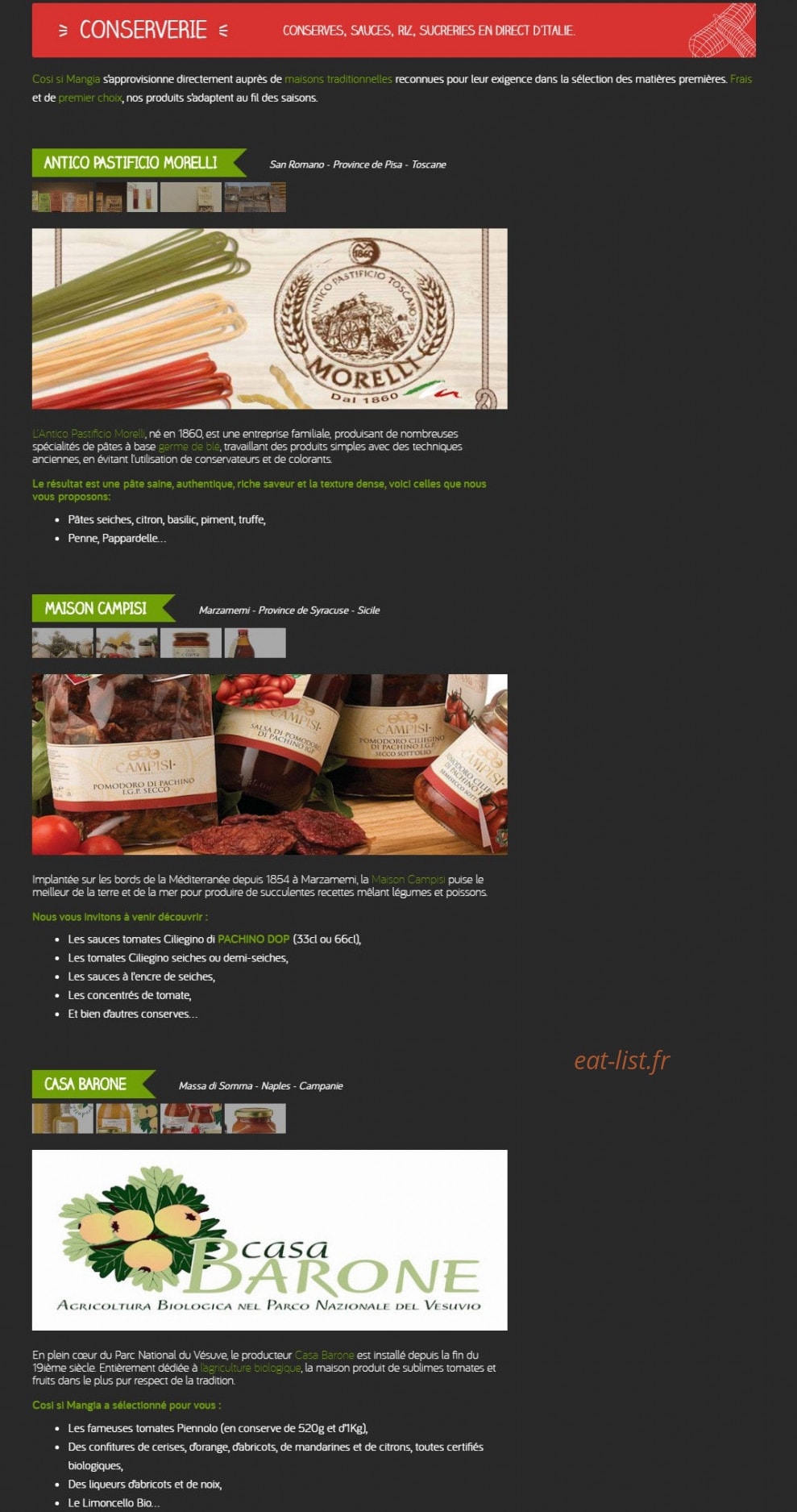 Cosi si mangia — carte page 3