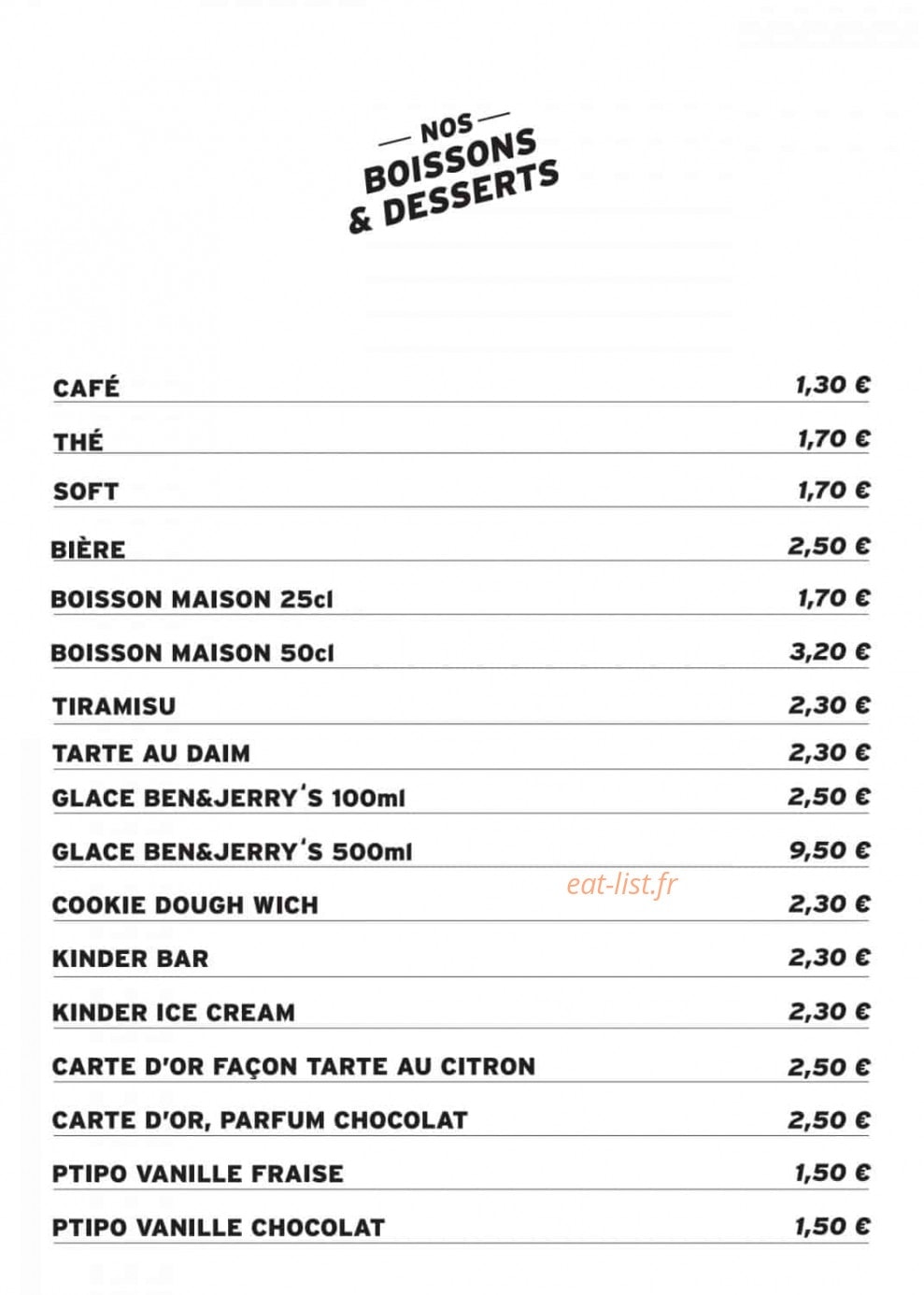 Cosy Tacos — carte page 9