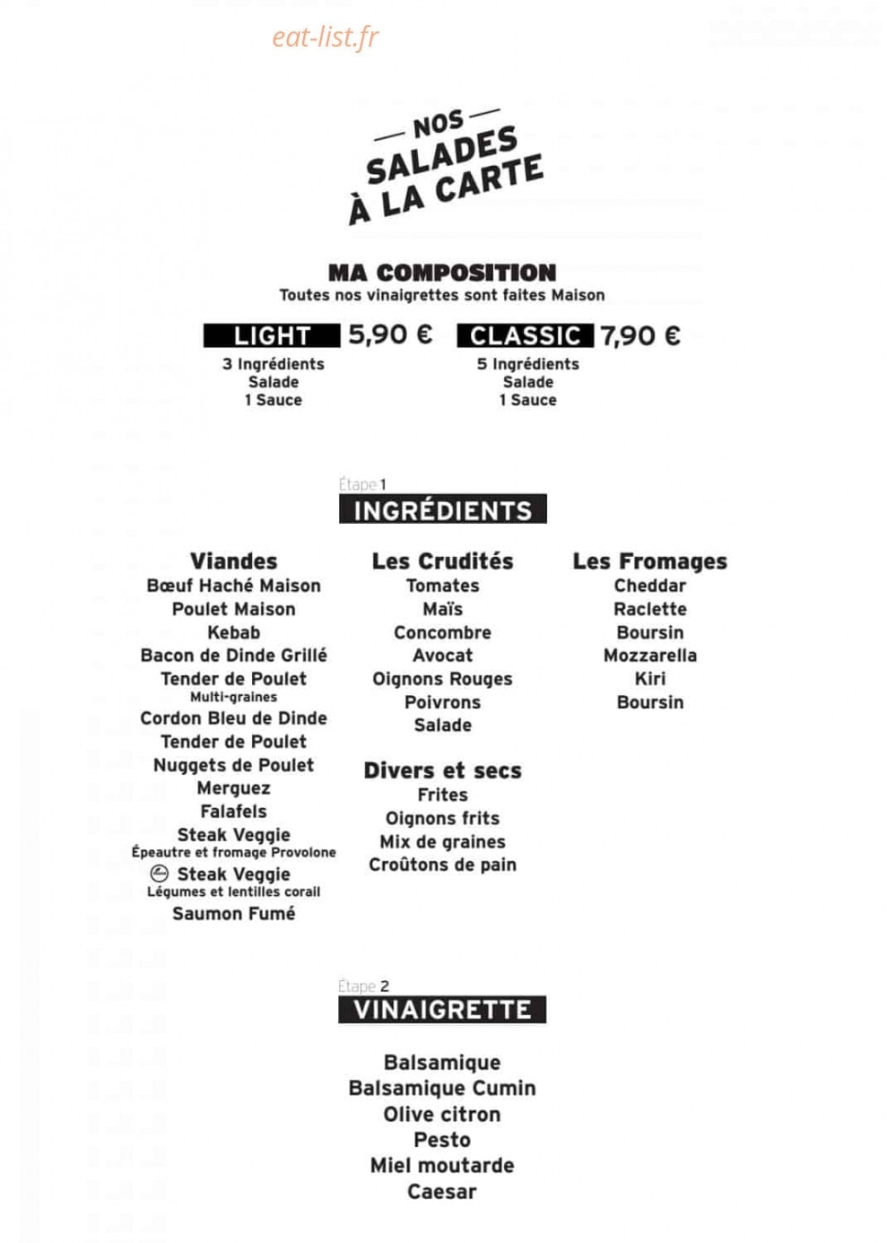 Cosy Tacos — carte page 4