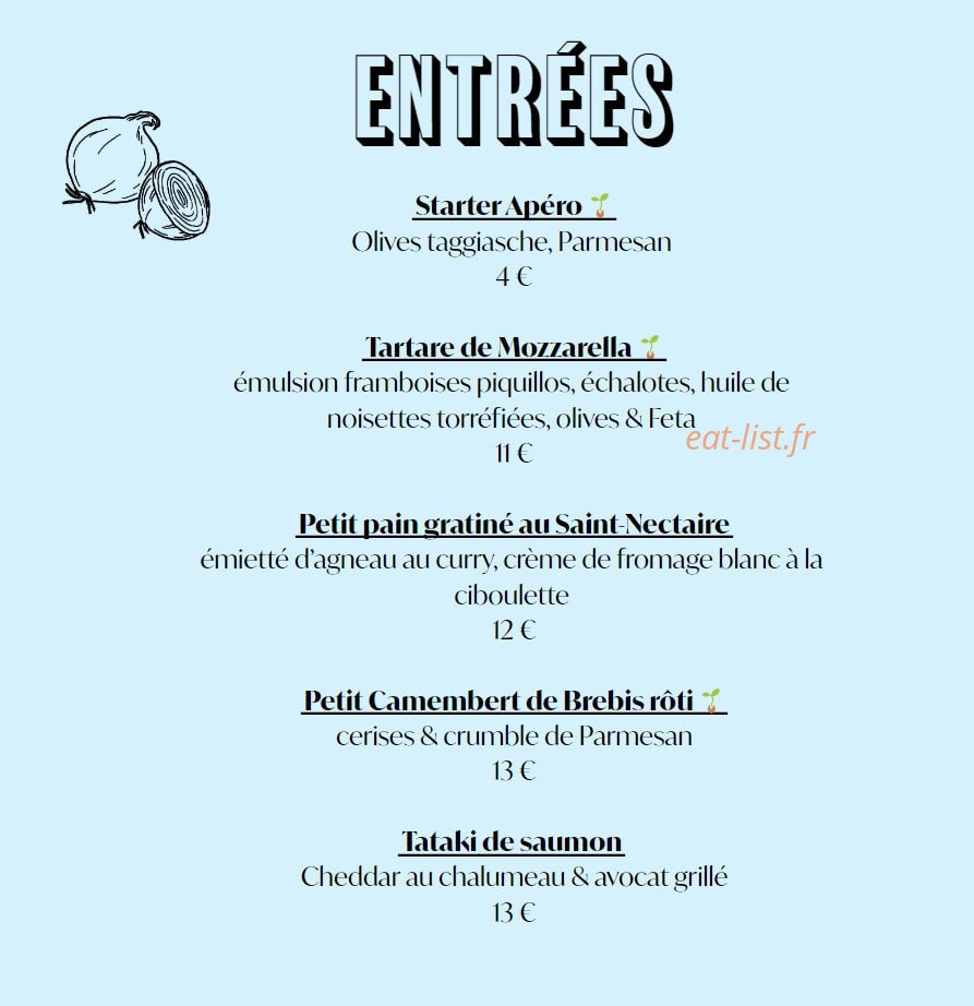 Crème — carte page 1