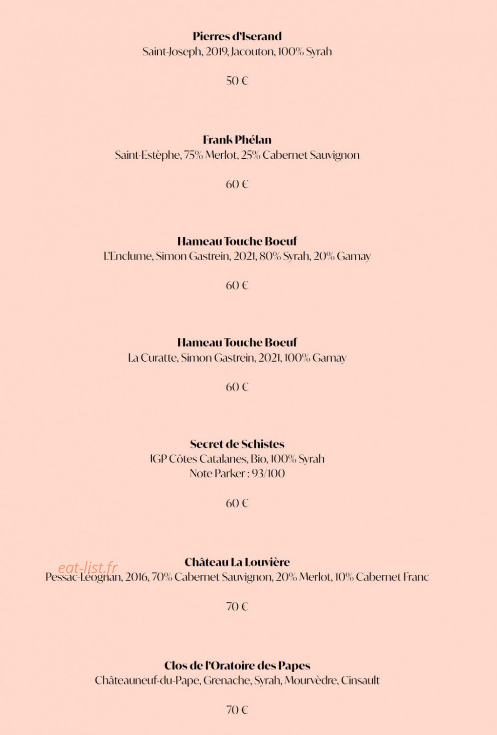 Crème — carte page 5
