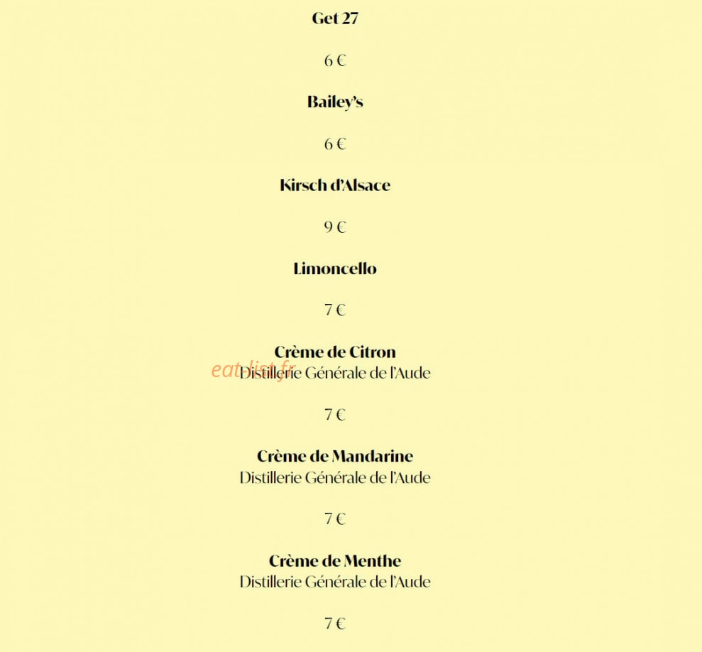 Crème — carte page 19