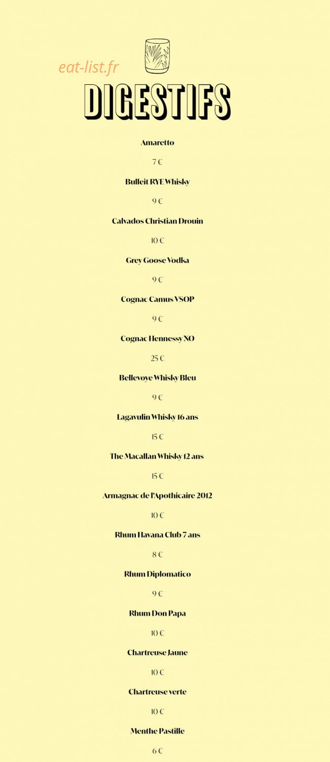 Crème — carte page 18