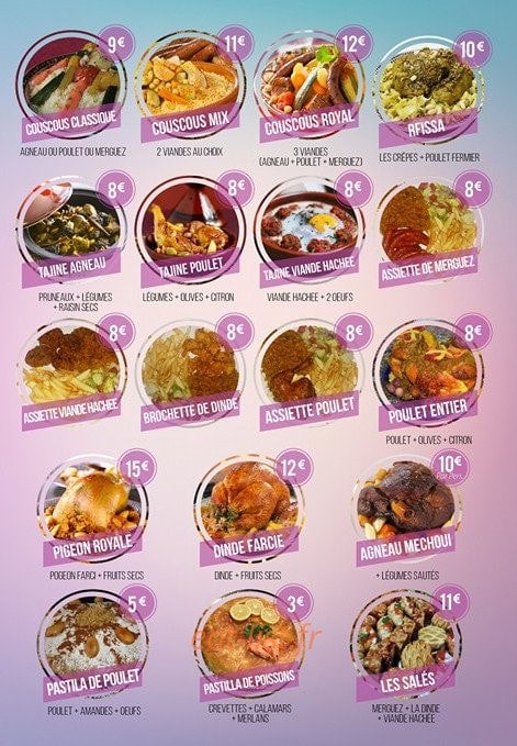 Cuisine Orientale Hadoum — carte page 2