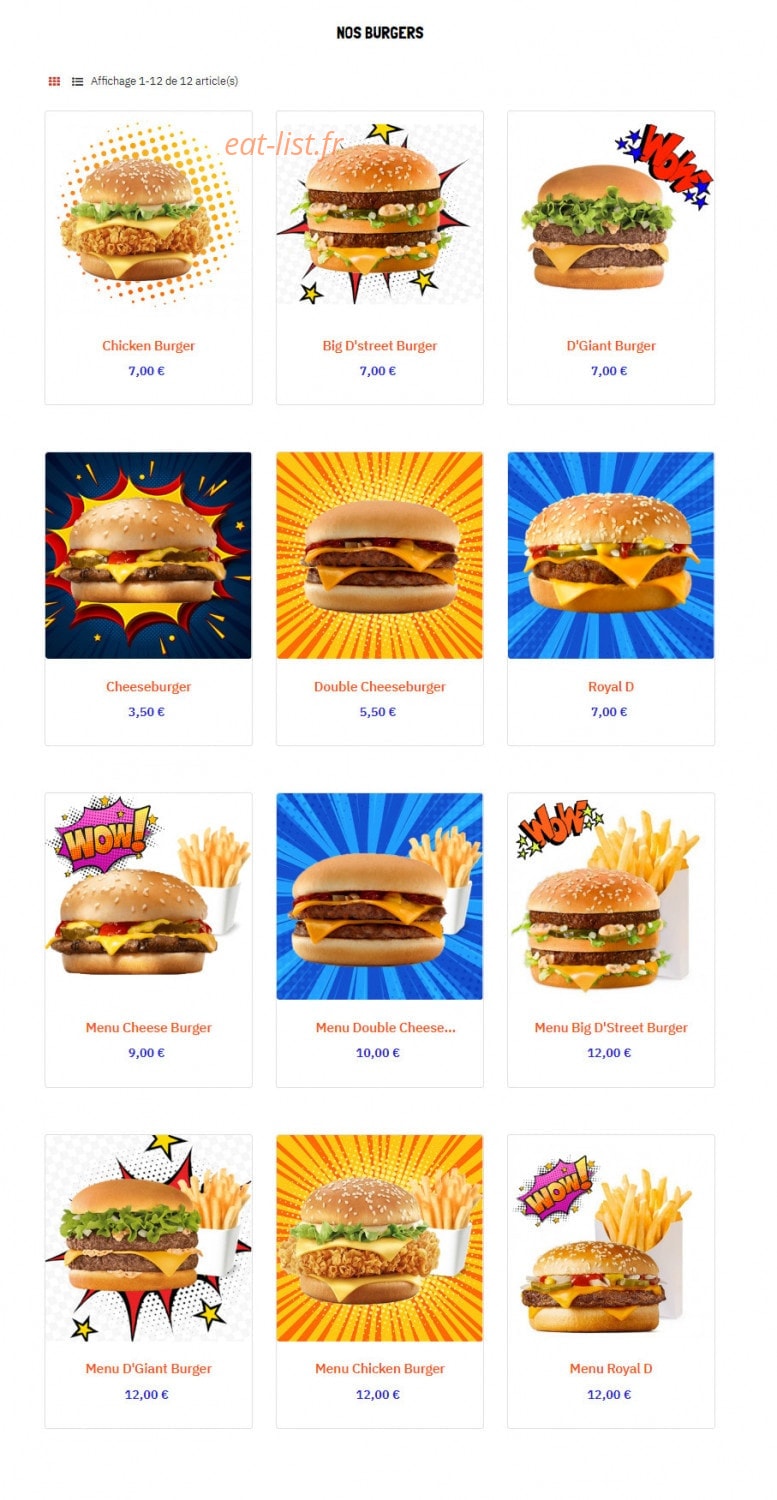 D'StreetTacos — carte page 4