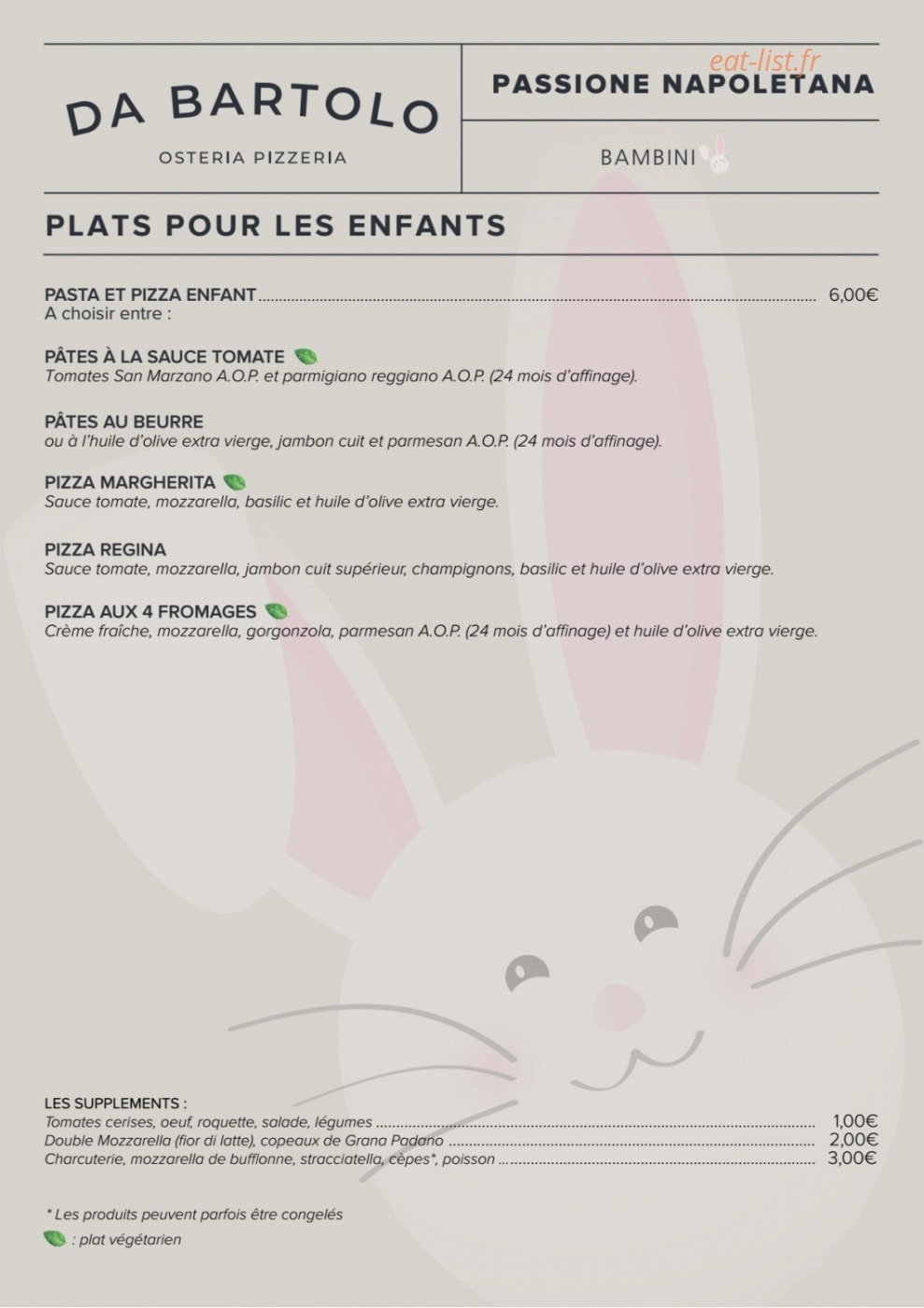 Da Bartolo — carte page 6