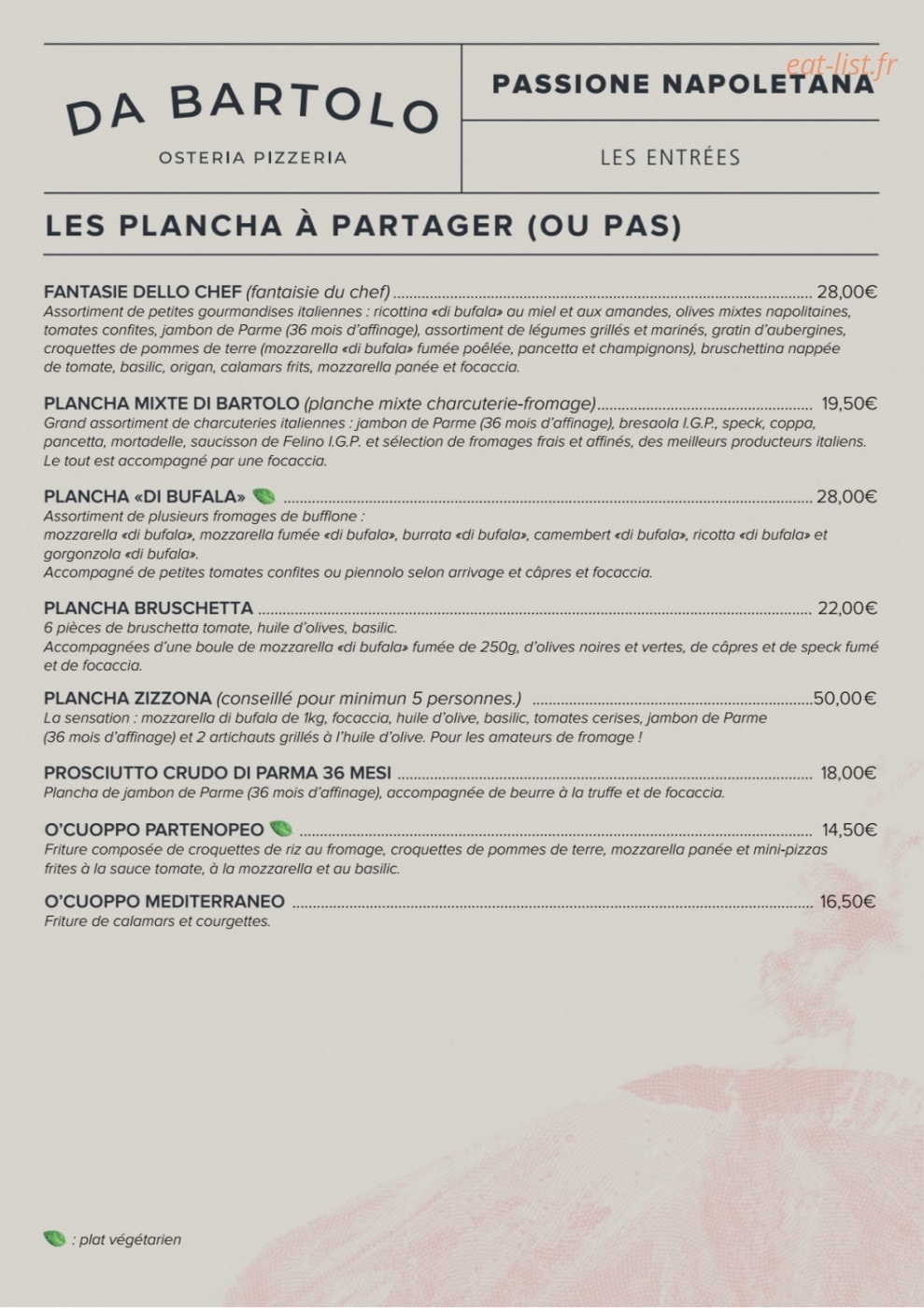 Da Bartolo — carte page 3