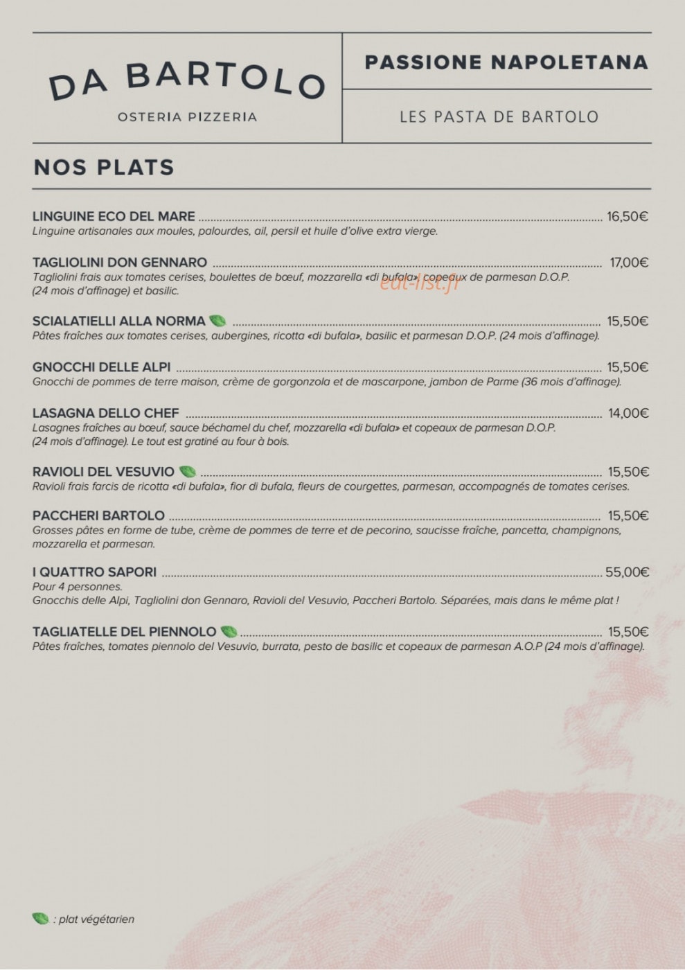 Da Bartolo — carte page 5
