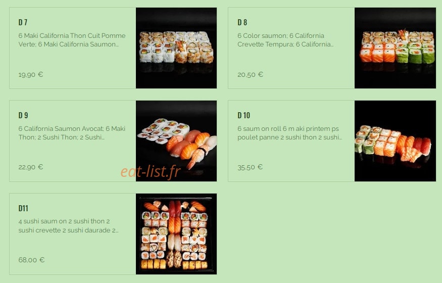 Daifuku — carte page 3