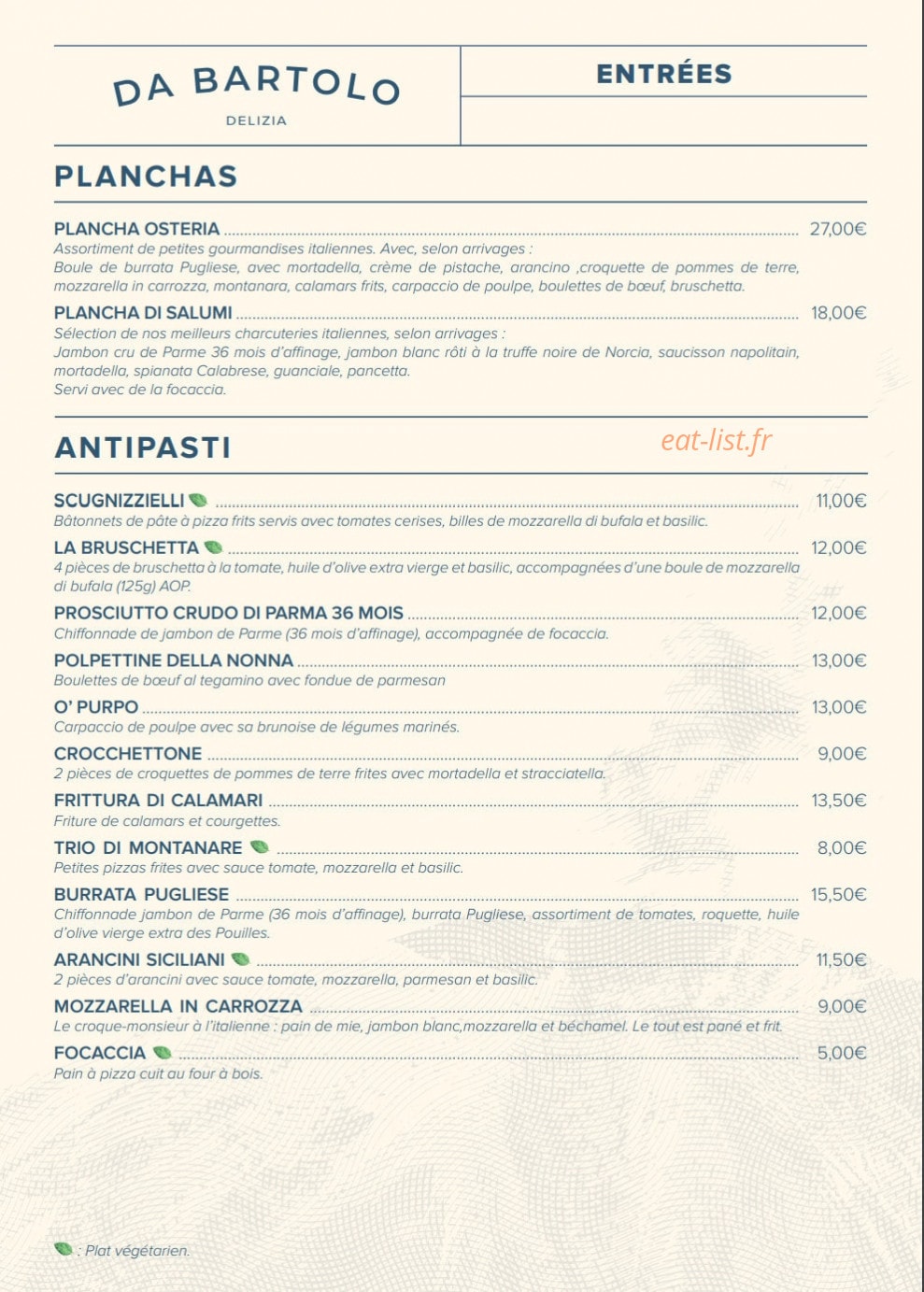 Delizia Da Bartolo — carte page 1