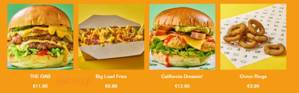 Dirty Vegan Burgers — carte page 1