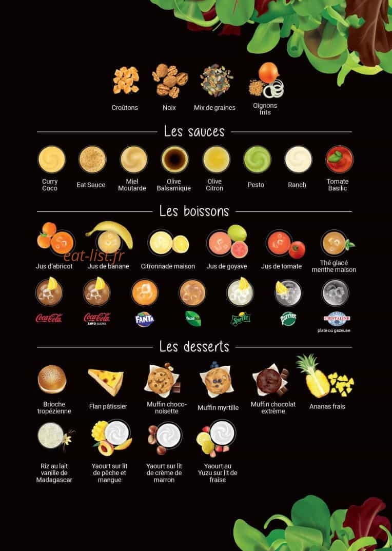 Eat Salad — carte page 4