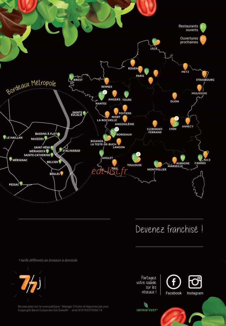 Eat Salad — carte page 5
