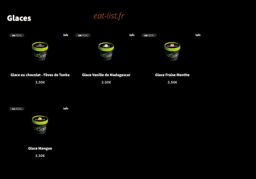 Eat Salad — carte page 14