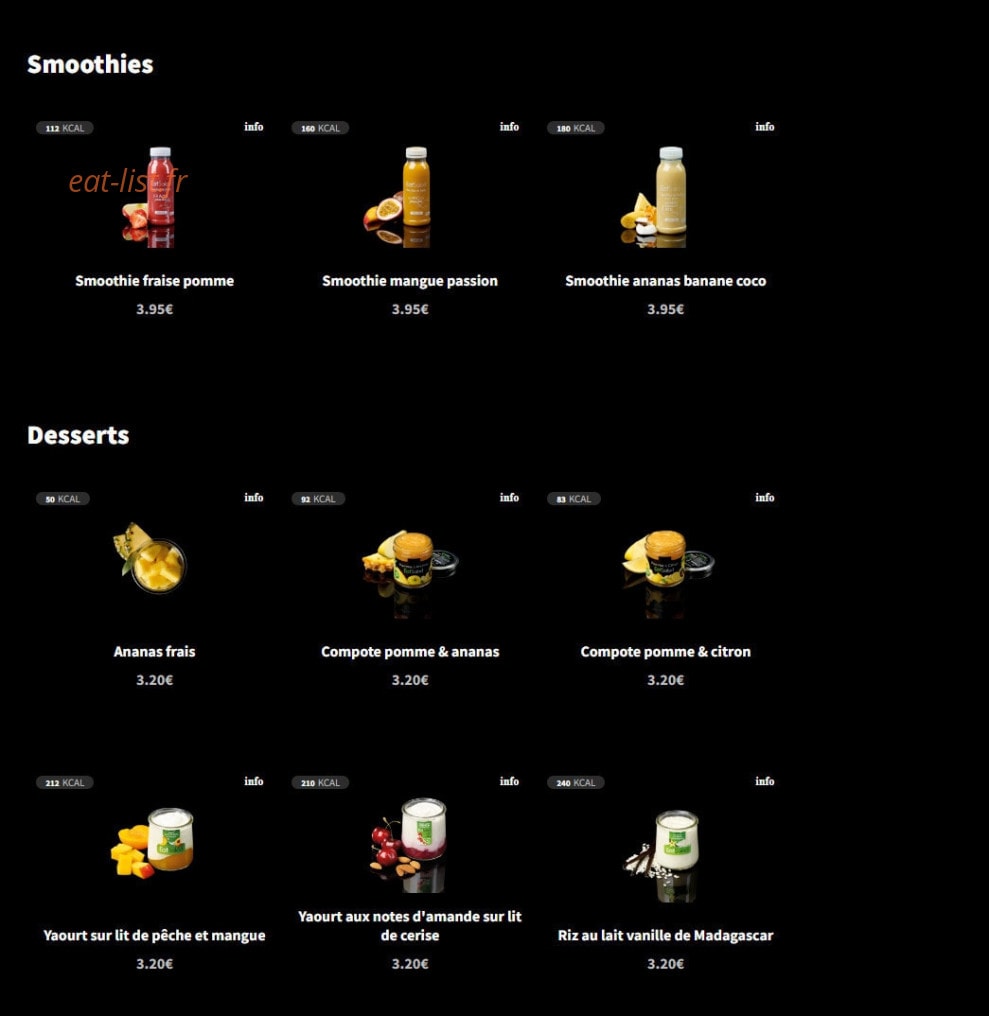 Eat Salad — carte page 10
