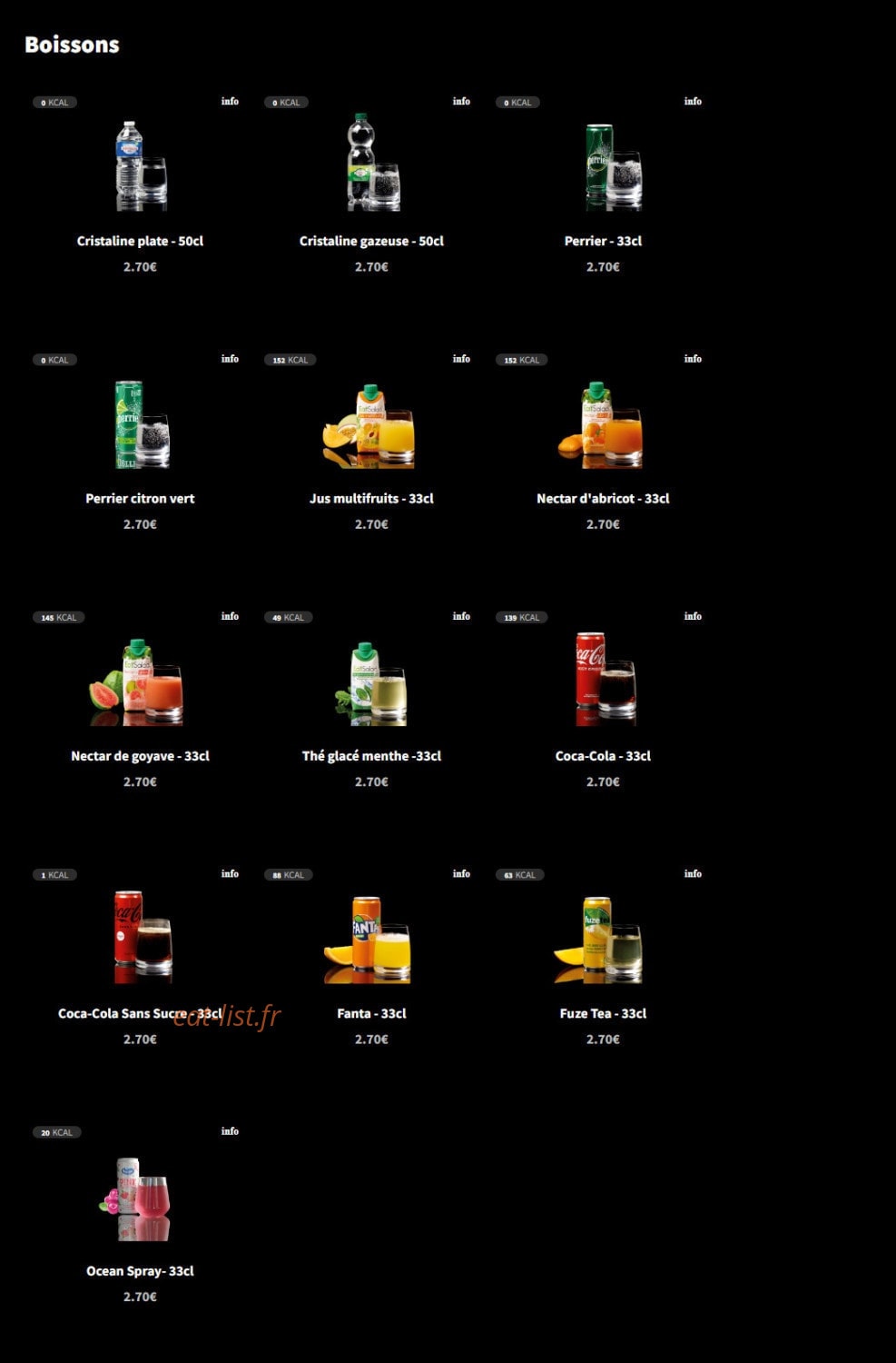 Eat Salad — carte page 8