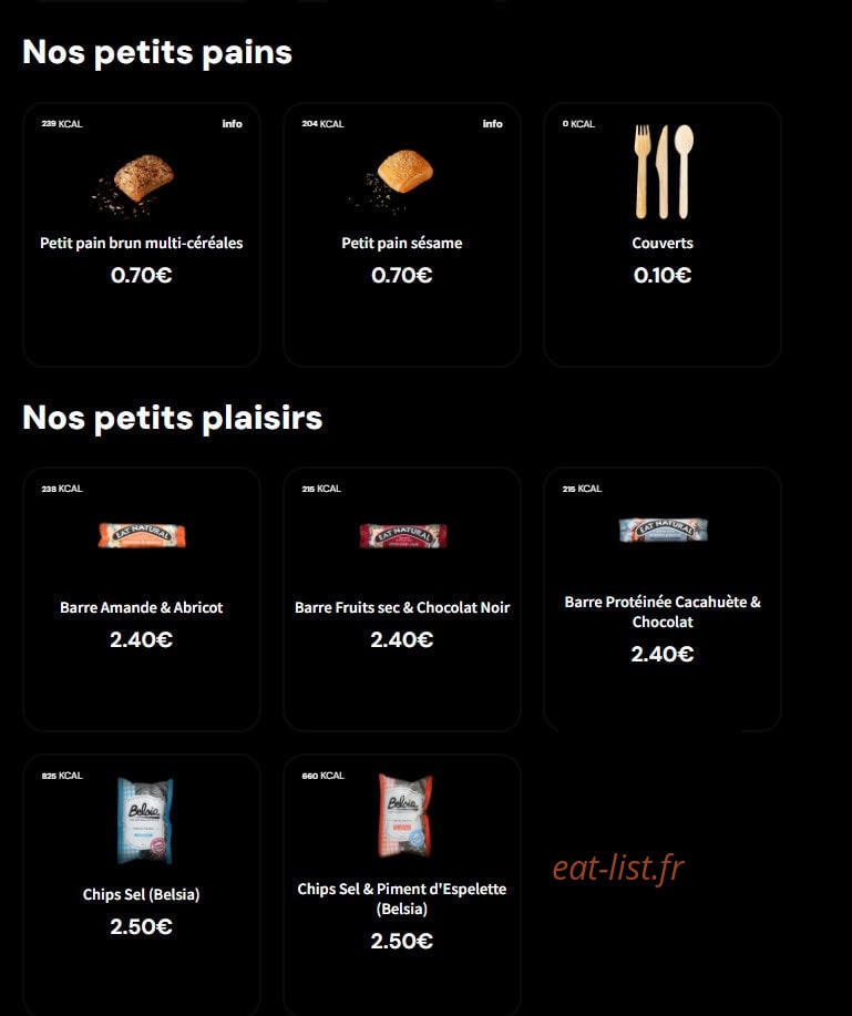 Eat Salad — carte page 7