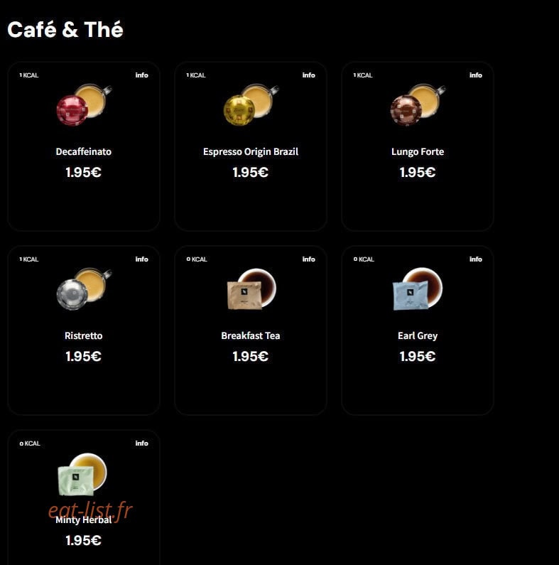Eat Salad — carte page 8