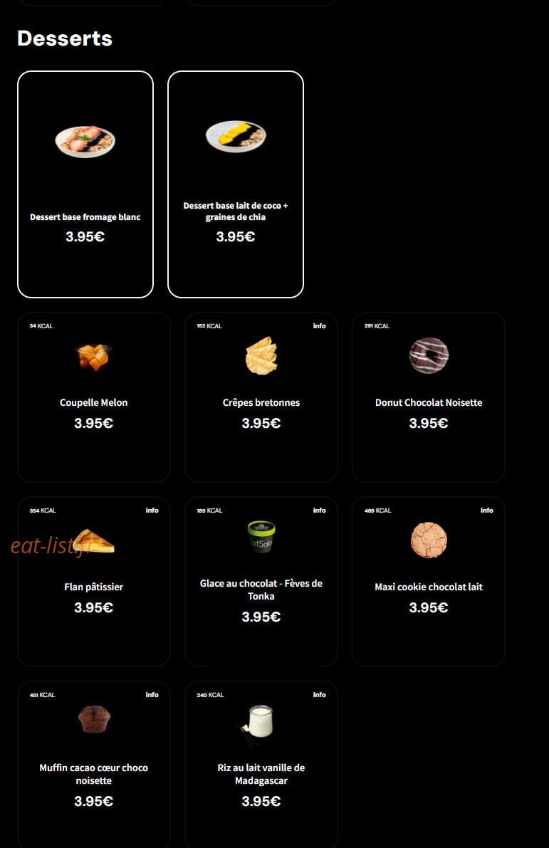 Eat Salad — carte page 6