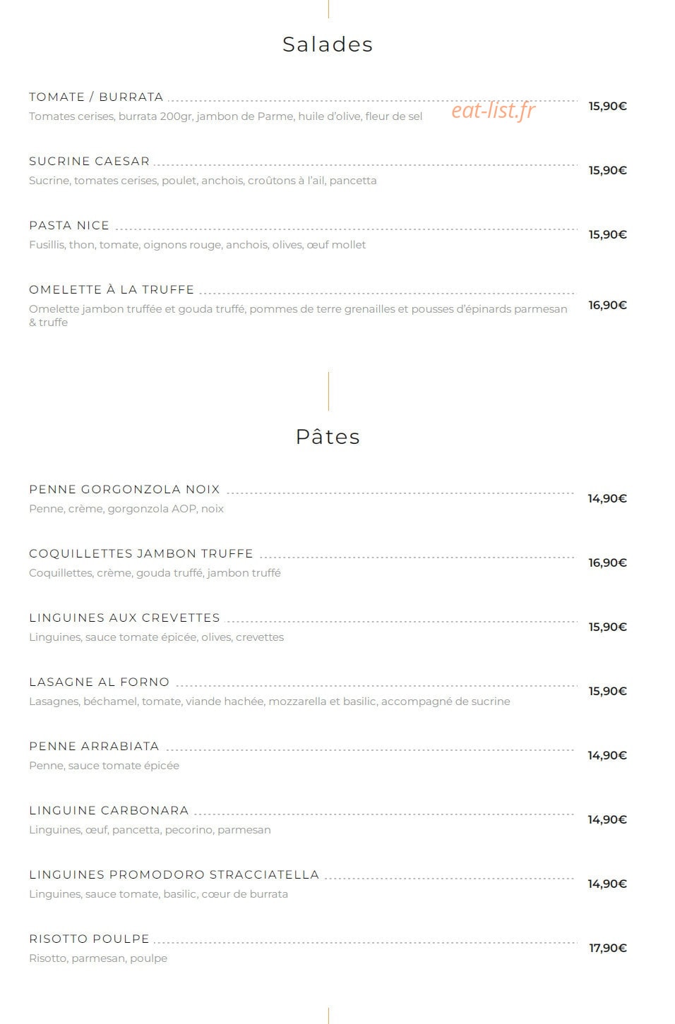 Effet Mer — carte page 2