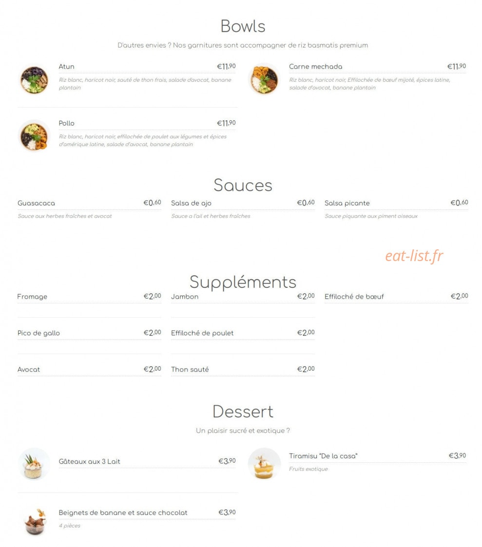 El Budare — carte page 2