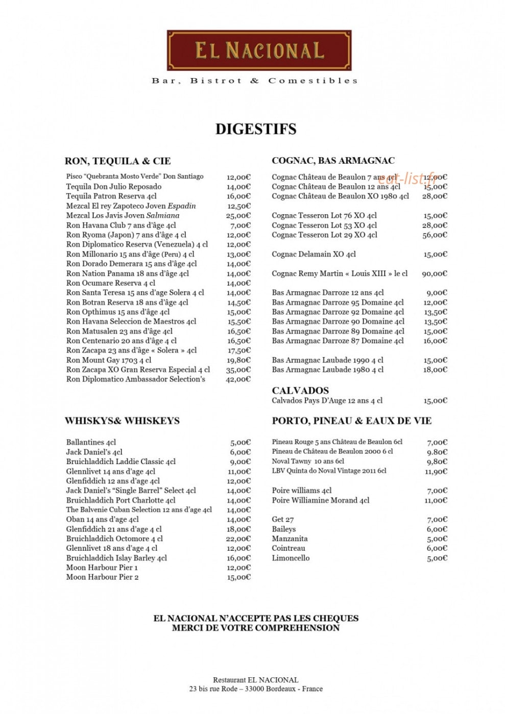 El Nacional — carte page 5