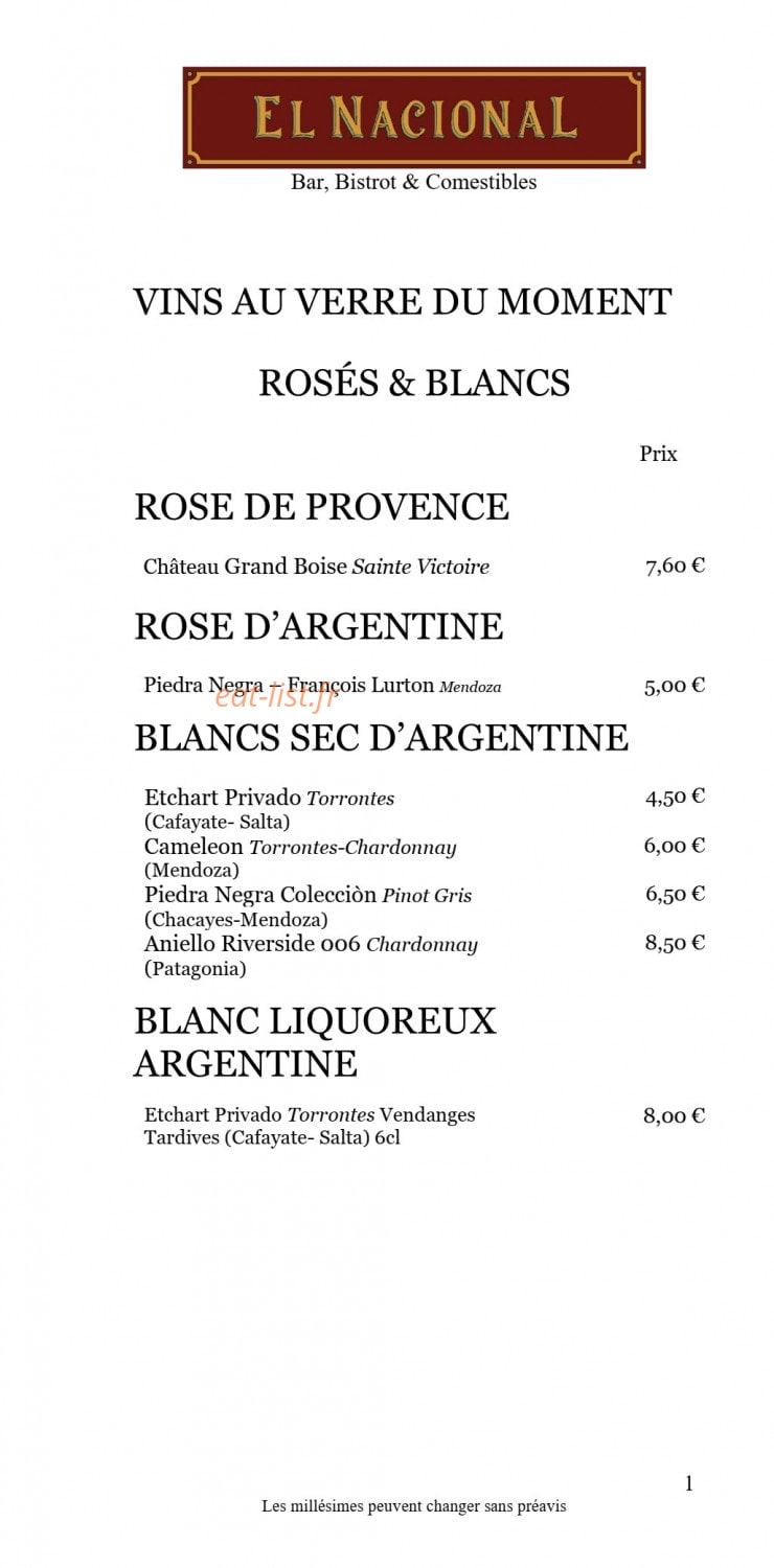 El Nacional — carte page 8