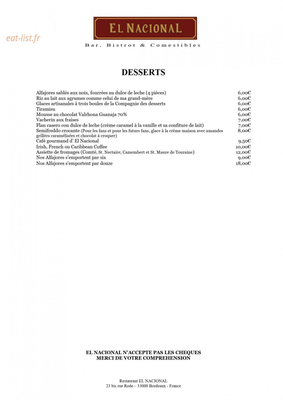 El Nacional — carte page 3