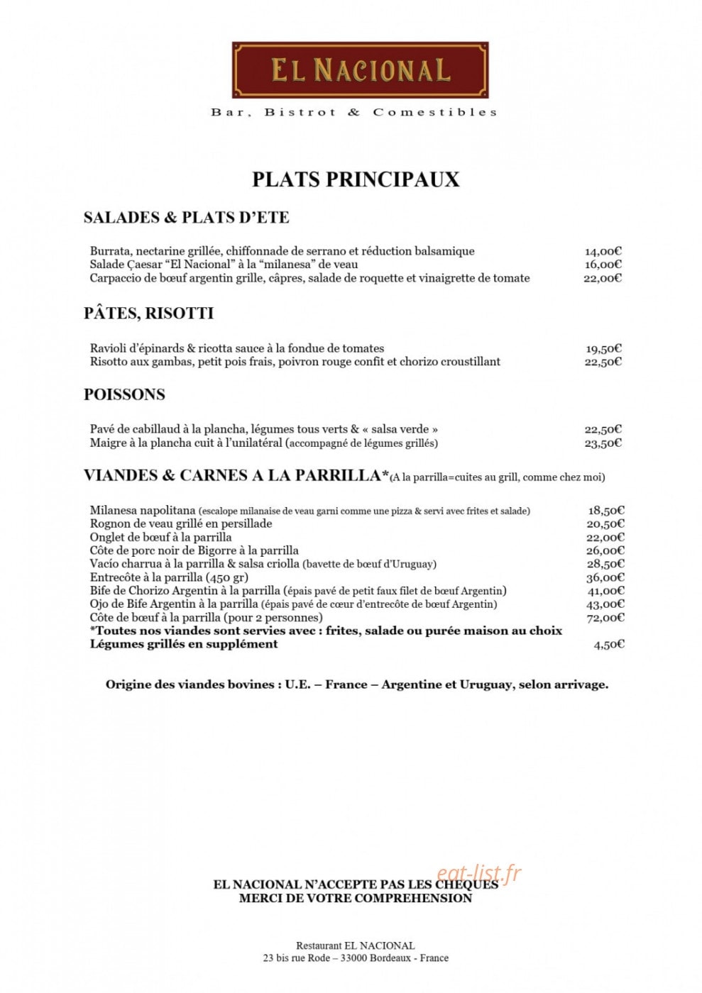 El Nacional — carte page 2