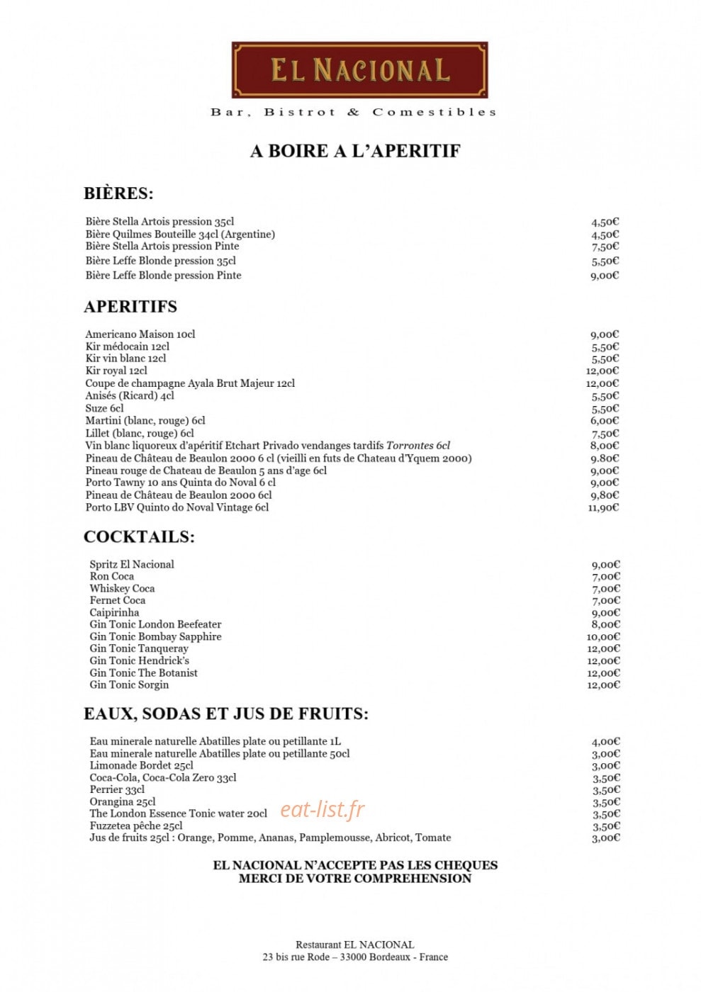 El Nacional — carte page 6