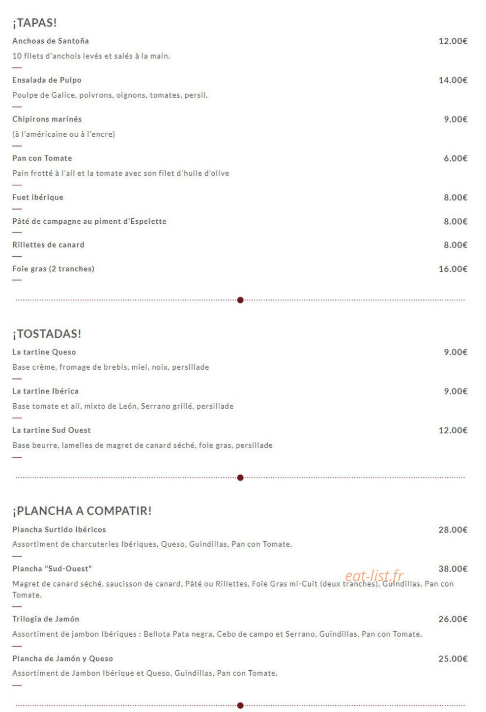 El Sitio — carte page 1