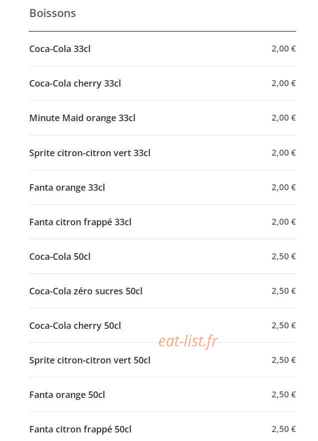 Elysée Doner Kebab — carte page 7
