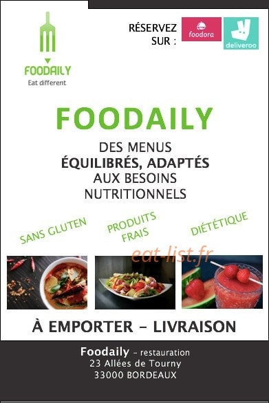 Foodaily — carte page 1