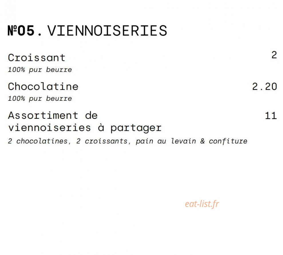French House — carte page 4