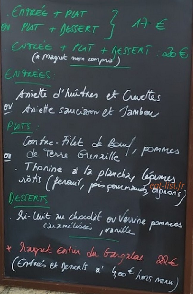 Gargalou — carte page 1