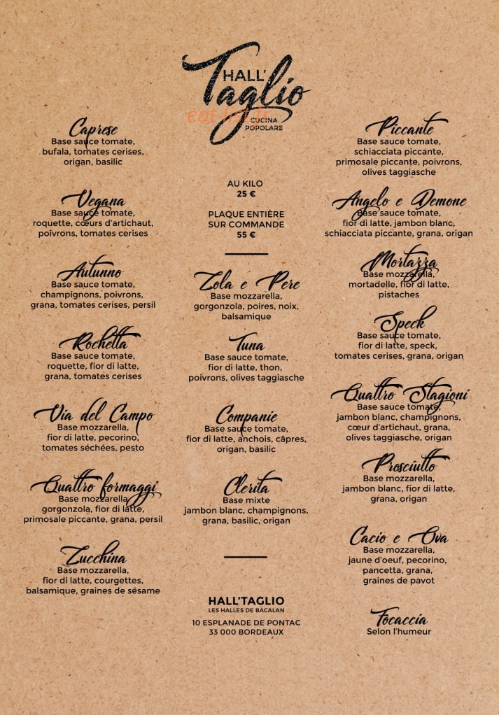 Hall'Taglio — carte page 1