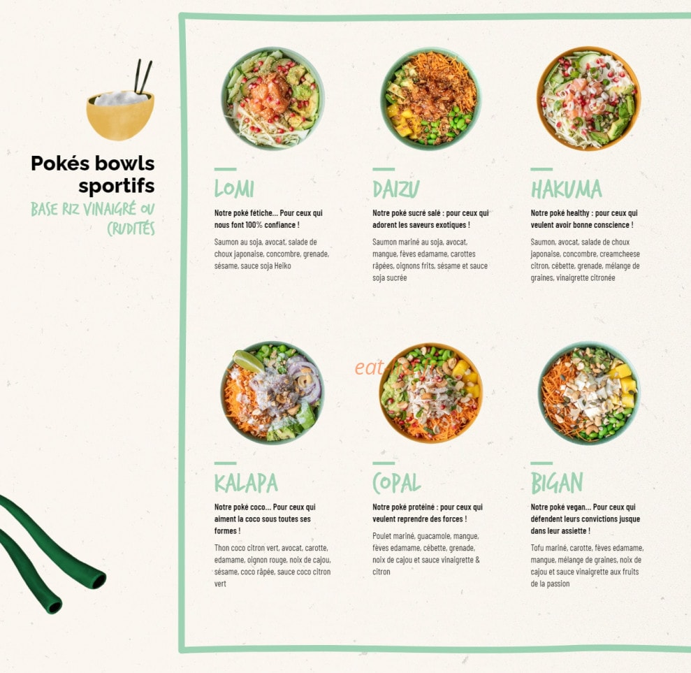 Heiko - Poké bowl — carte page 2