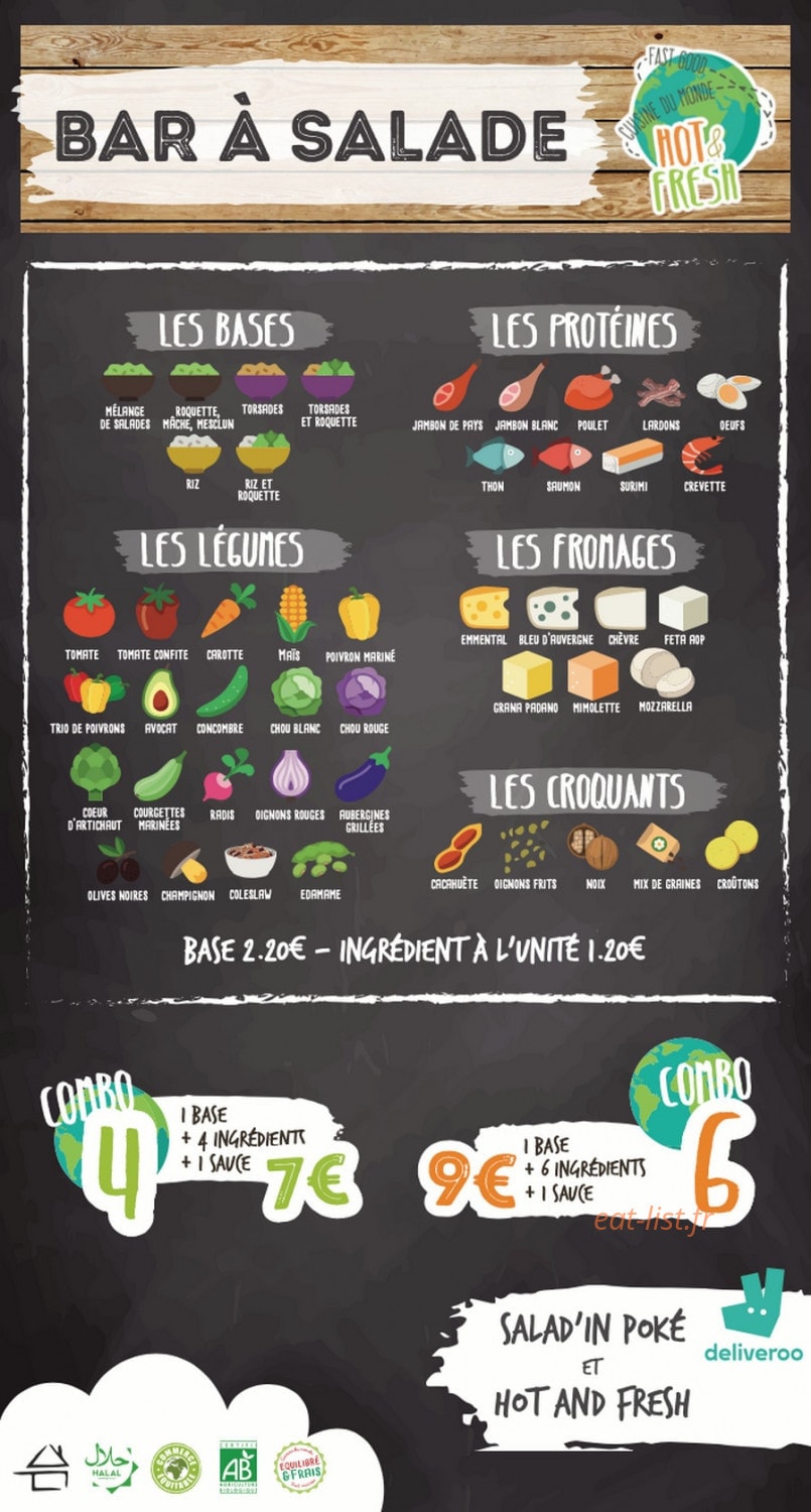 Hot & Fresh — carte page 3