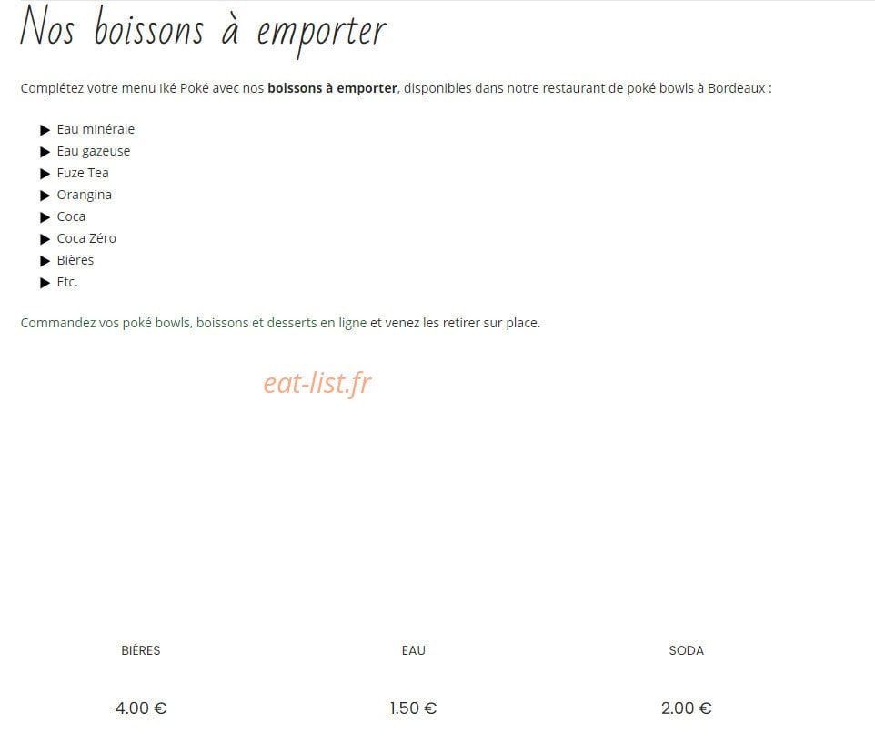 Iké Poké — carte page 3