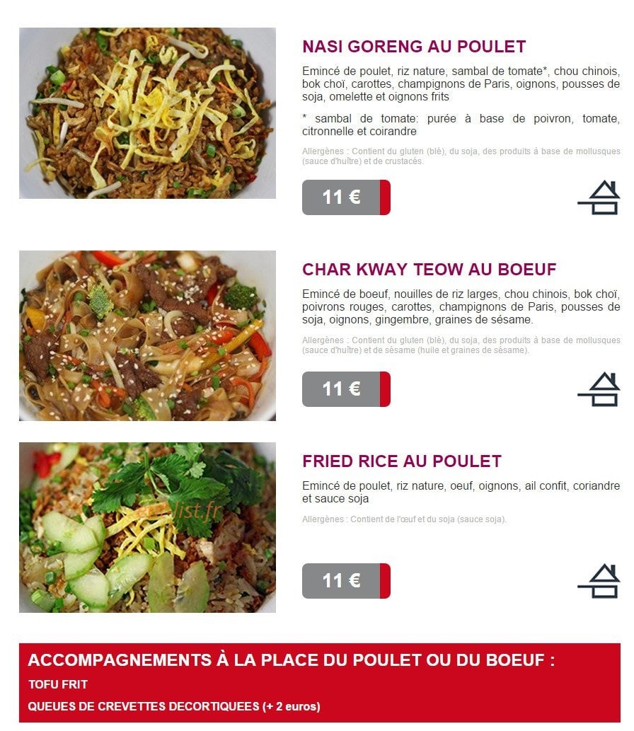 Influence Wok — carte page 5